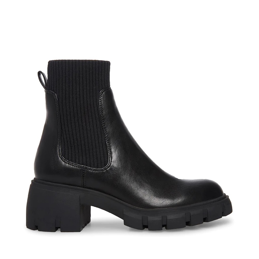 Steve Madden Hutch Black Sock Boot